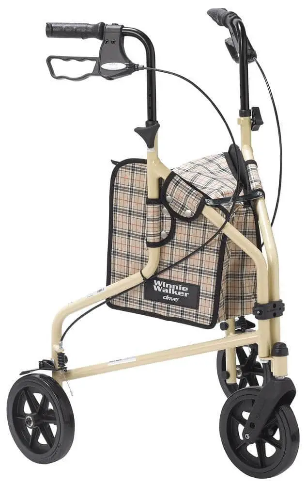 Drive Medical Winnie-Lite Supreme Aluminum Three-Wheeled walkers for elderly
