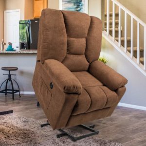  Esright Power Lift Chair Faux reclining chairs for seniors