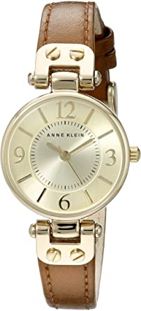Anne Klein Women's 10 9442 Leather Strap Watch