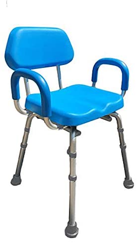 Shower Chair, Bath Chair, Padded with Armrests, Comfortable Deluxe Shower