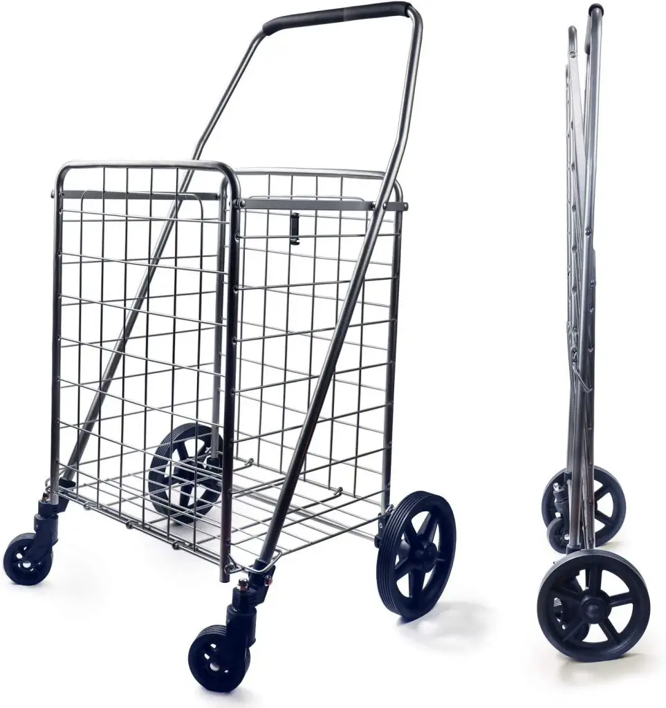 Wellmax WM99024S Grocery Utility Shopping Cart