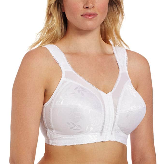 Playtex Plus Size Womens Front-Close Bra -with Flex Back - Best Bras for Older Women